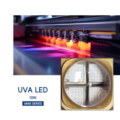 Χονδρικό UVA LED SMD6868 365nm Purple Light 10W LED Chip για μηχανή θεραπείας UV Ink Printing and Plant Grow Light UV Curing