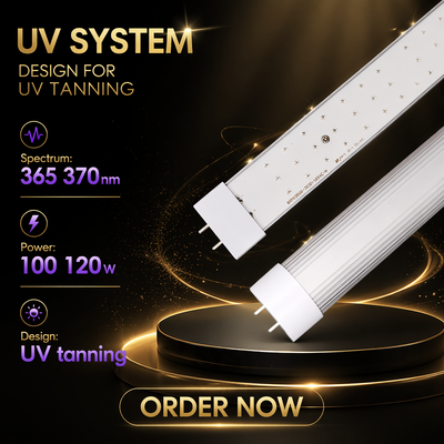 LEARNEW Υψηλής ισχύος 100W -120W 365-370nm UV LED για θεραπεία δέρματος Φασματική ανίχνευση & φθοριστική αντίδραση