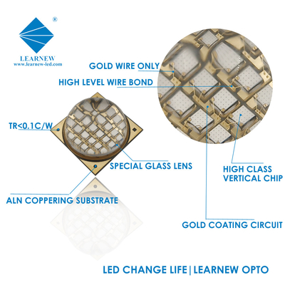 1616 UVA Led Chips υψηλής απόδοσης 100w 48-54v 365nm 385nm 395nm 60-90deg Για 3D εκτυπωτή