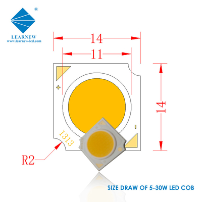1414 σειρά COB LED τσιπάκια 3W 5W 9W 15W 2700K 6500K 120-140lm/W R11mm Για LED προβολέα