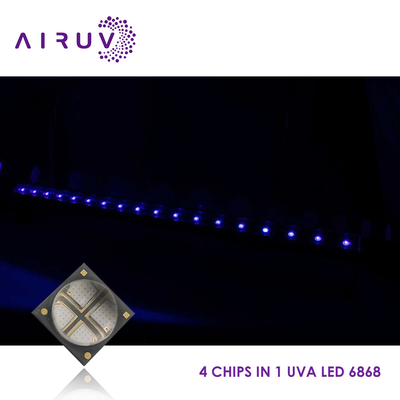 οδηγημένα 3W τσιπ 10W 365nm 385nm 395nm 6-7V Uva για τη UV θεραπεία
