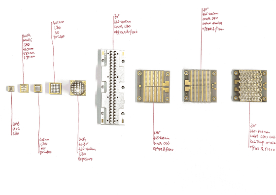 UV Light Led Bead Diode 1w 3w 10w 50w 100w 200w 300w Uva Uvb Uvc UV LED Chips