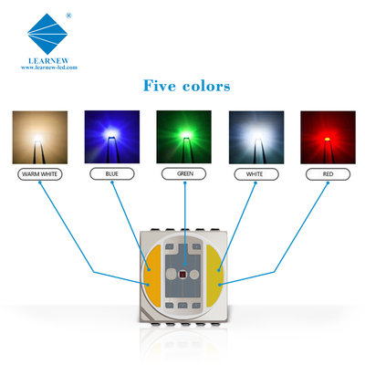 5454 5054 6064 SMD LED Chip 0.5w 1.5w 2.5w Πλήρο φάσμα Rgbww για φωτογραφία Φως / φωτισμός τοπίου