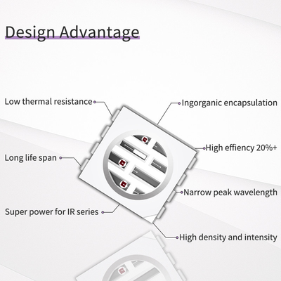 Χονδρικό SMD5050UYFIR SERIES 0,5w LED Chip 585-595nm 840-850nm 80-100mW για κάμερες και 3D εκτύπωση Με δωρεάν δείγμα