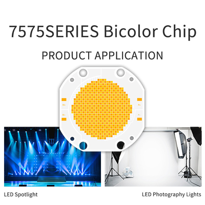 600w+600w Δύο χρώματα Cob Led Chip 7575 Dimmable 2700-6500k 54v 60v Για φωτισμό φωτογραφίας