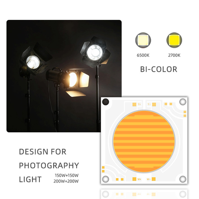 5454 Αμβλύ 200w 150w Cob Led Chip Δύο χρωματική θερμοκρασία 2700k 6500k 51-53v 57-60v
