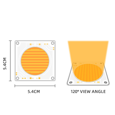 5454 Αμβλύ 200w 150w Cob Led Chip Δύο χρωματική θερμοκρασία 2700k 6500k 51-53v 57-60v