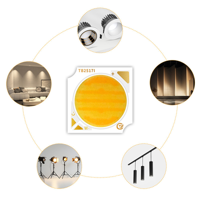 Διπλό χρώμα COB LED Chips 1919 18W 25W 30W με CCT 620nm/460nm/520nm και VF 36-38V