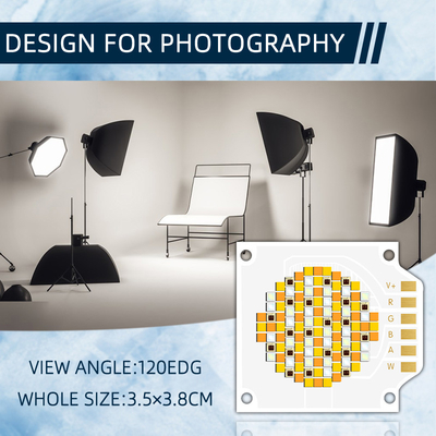 Πέντε σε ένα πλήρες χρώμα Cob Led 250W~350W 3538 2700K 6500K RGBCW Led cob chip 24-26V