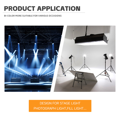 Υψηλής ισχύος Bi Color 300W 6060 Flip Chip Custom Cob Led Chip για εμπορικό Led Light Φως σκηνής