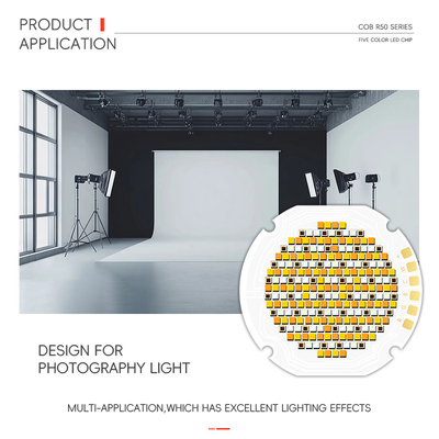 Προσαρμοσμένο κεραμικό SMD Led R50 Chip 2700K 6500K 300W-70W Ειδική γωνία 30 60 90 120 μοίρες IF 1-4A VF 42-46V