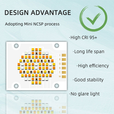 4050 Cob chip 21V-24V 180W/200W 2700K 6500K High CRI>95 Πέντε χρωματικά COB LED chips για φωτιστικά φωτογραφίας