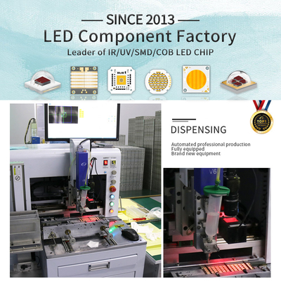 Υψηλής ισχύος 180W UV LED Φως Κουαρτζής Ακοής 4050 SMD Τσιπ 620nm/460nm/520nm/2700K /6500K Πέντε χρώματα COB LED Τσιπ