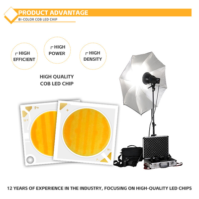 50W+50W Αμβλύνεται COB 2700k+6500k Chip 28*28mm 1400mA Ra95 High Power LED Diode για φώτα κάτω/πλύσιμο