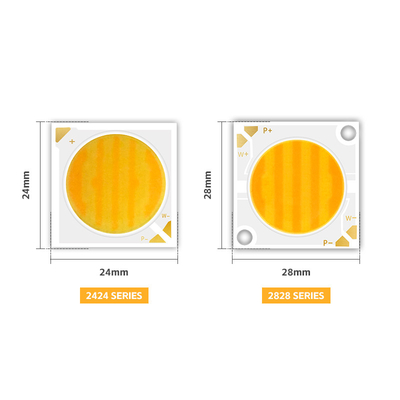 2424 Bicolor COB LED CCT 2700k έως 6500k High CRI95 COB LED Chip Reflector Shape R21mm 40W+40W 100-110lm/w 1.1A 36-38V Φώτα COB