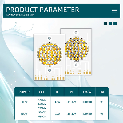 COB 3856 300w CCT 620nm/460nm/520nm/2700K /6500K Χρώμα COB LED Chip Lamp Beads Diodes για φωτοβολταϊκό φως
