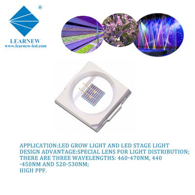 1W SMD 3030 440nm 450nm 460nm 470nm LED Blue Growlights Chip  Pure Gold Wire  EPILED 35mil Chips 300mA 3.0-3.4V High PPE Diodes
