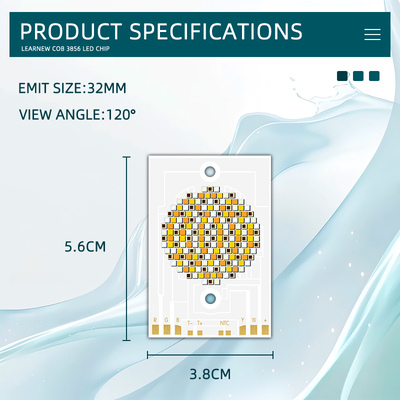 3856 COB LED Chip 300W 36-39V RGBCW για Φωτιστικά Φωτογραφίας
