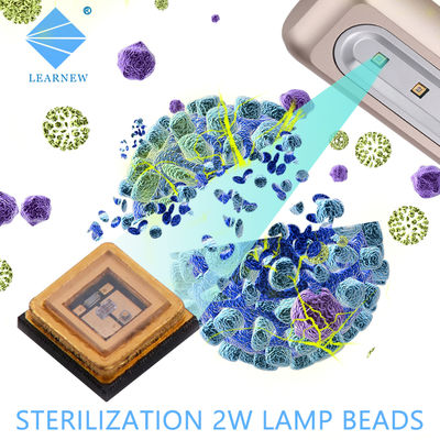 CE Certified 270nm 265nm 275nm UVC LED Chip με φακό γυαλιού χαλαζία για καθαριστή νερού