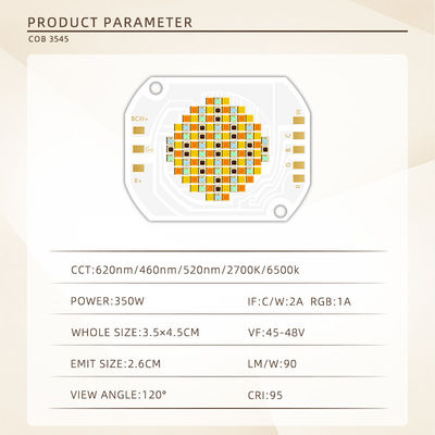 Τσιπ LED COB 350W 2700K-6500K RGBCW Πλήρους Χρώματος Ρυθμιζόμενο με Γωνία Θέασης 120° για Φώτα Σκηνής & Φωτογραφίας
