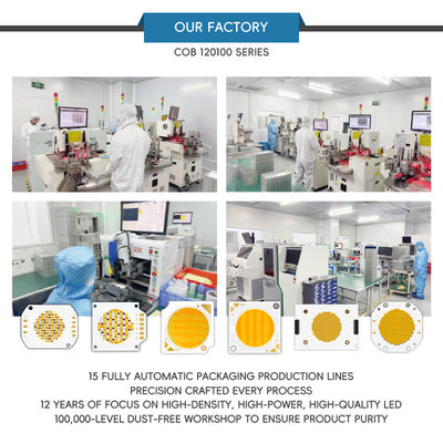 Επαγγελματικό LED COB Chip 1200W+1200W Bi-Calor 70-100lm/w 120*100mm με 2-ετή Εγγύηση για Φωτισμό Φωτογραφίας