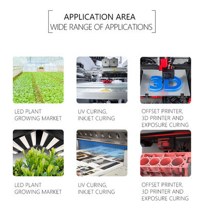 Φαρμακευτικό άμεσο υψηλής ισχύος UVA LED chip SMD6868 365nm 385nm 395nm 10W UV LED φως για UV θεραπεία και 3D εκτυπωτή