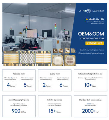 Υψηλής ποιότητας UVC LED 250nm 260nm 270nm 280nm 0.5W SMD Τύπος για φορητό κουτί αποστείρωσης και πλυντήριο