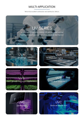 310nm UVB LED Chip με 2ετή εγγύηση και 10000 ώρες εργασίας για αναπαραγωγή ερπετών και ανάπτυξη φυτών