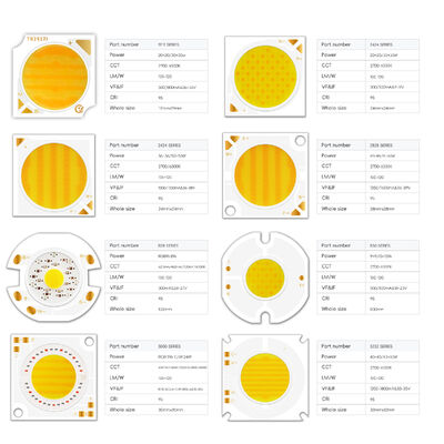 Χονδρικό Μεγάλη φωτεινή απόδοση 300W+300W 5555 Bicolor High Power COB LED Chip High CRI 95 Λευκό COB για Φωτογραφικό Φως Βίντεο