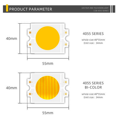 ΔΙΑΚΟΠΤΟΜΕΝΟ 4055 COB LED CHIP ΔΙΧΡΩΜΟ ΔΥΟ ΧΡΩΜΑΤΩΝ CCT CRI95 600W 2700-6500K 40000LM ΦΩΤΙΣΤΙΚΑ ΚΑΤΕΥΘΥΝΟΜΕΝΟΥ ΦΩΤΙΣΜΟΥ ΦΩΤΟΓΡΑΦΙΚΑ ΦΩΤΙΣΤΙΚΑ COB CHIP