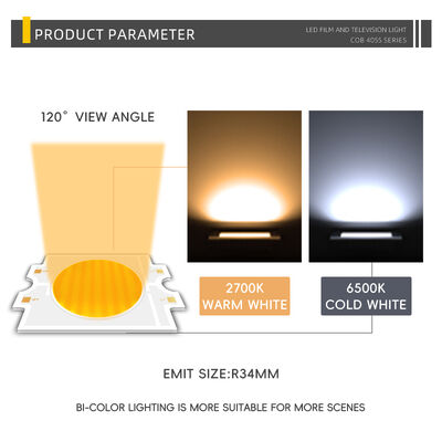 ΔΙΑΚΟΠΤΟΜΕΝΟ 4055 COB LED CHIP ΔΙΧΡΩΜΟ ΔΥΟ ΧΡΩΜΑΤΩΝ CCT CRI95 600W 2700-6500K 40000LM ΦΩΤΙΣΤΙΚΑ ΚΑΤΕΥΘΥΝΟΜΕΝΟΥ ΦΩΤΙΣΜΟΥ ΦΩΤΟΓΡΑΦΙΚΑ ΦΩΤΙΣΤΙΚΑ COB CHIP