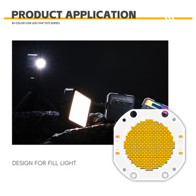 600W+600W ΔΙΧΡΩΜΟ CHIP LED COB ΣΕΙΡΑ COB 7575 Ρυθμιζόμενο Chip LED COB Φωτιστικά Φωτογραφίας Ρυθμιζόμενο Λευκό Χρώμα CRI95 10A