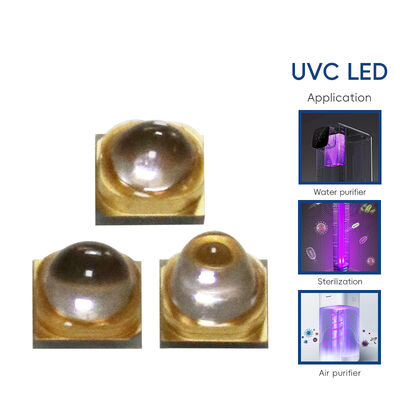 UV LED UV-C LED 3W 110mW 500mA LED 270nm 3838 275nm UV LED Υψηλής Ισχύος UV UVC LED UV-C LED 265nm UVC