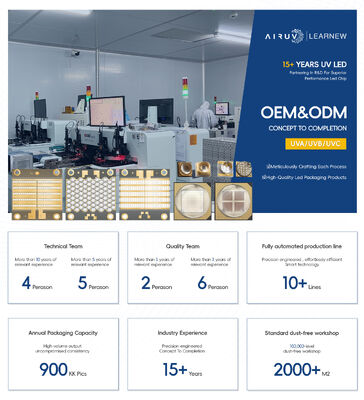5W-7W UV LED Δίοδος 55mil SMD3838 Υψηλής ισχύος 365nm 385nm 395nm 405nm UV Κατεργασία UV Chips