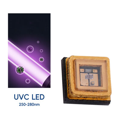 UV UVC 3535 Πακέτο 265nm SMD Υψηλής απόδοσης SMD 100mA 150mA UVC LED Δίοδος 1W 255nm 275nm Καθαρισμοί αέρα από νερό
