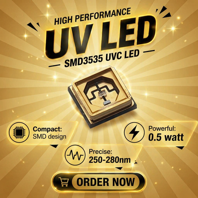 Συμπαγείς τσιπ UV LED που παρέχουν ακριβή εκπομπή μήκους κύματος για φωτοχημικές και αναλυτικές εφαρμογές