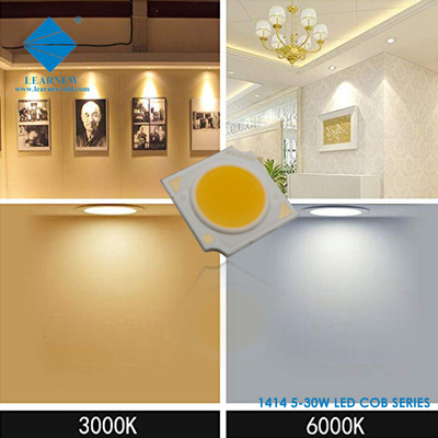 1414 σειρά COB LED τσιπάκια 3W 5W 9W 15W 2700K 6500K 120-140lm/W R11mm Για LED προβολέα