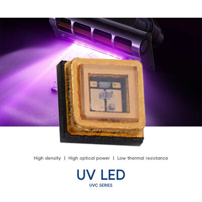 Τσιπ LED UVC 0.5W 1W 3W LED Υψηλής Ισχύος 250nm 260nm 270nm 280nm Στενού Μήκους Κύματος για Σκλήρυνση & Αποστείρωση