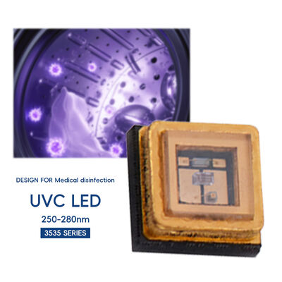 Υψηλής ισχύος UVC 3535 LED Chip 1W 5-7V 250nm 260nm 270nm 280nm Φως λαμπτήρα Διοδίου