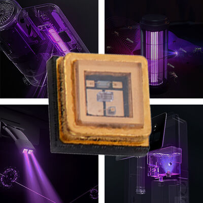 UV UVC 3535 Πακέτο 265nm SMD Υψηλής απόδοσης SMD 100mA 150mA UVC LED Δίοδος 1W 255nm 275nm Καθαρισμοί αέρα από νερό