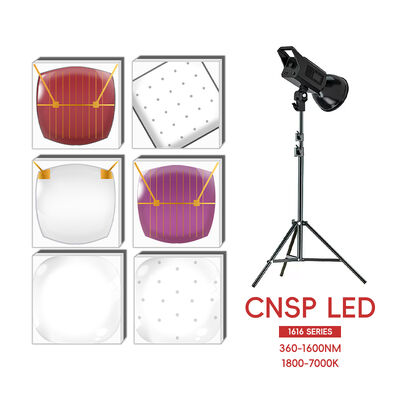 LEARNEW Υψηλής ισχύος ALN Coppering LED Chip 3W/2W Μεικτό φάσμα 365nm UV & 1600nm IR 120 Σφαίρα 1.6mm 2.8-3.4V 1800K-700K Ra70